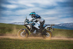 CFMOTO Mauritius 700MT motorcycle riding off-road through dusty terrain