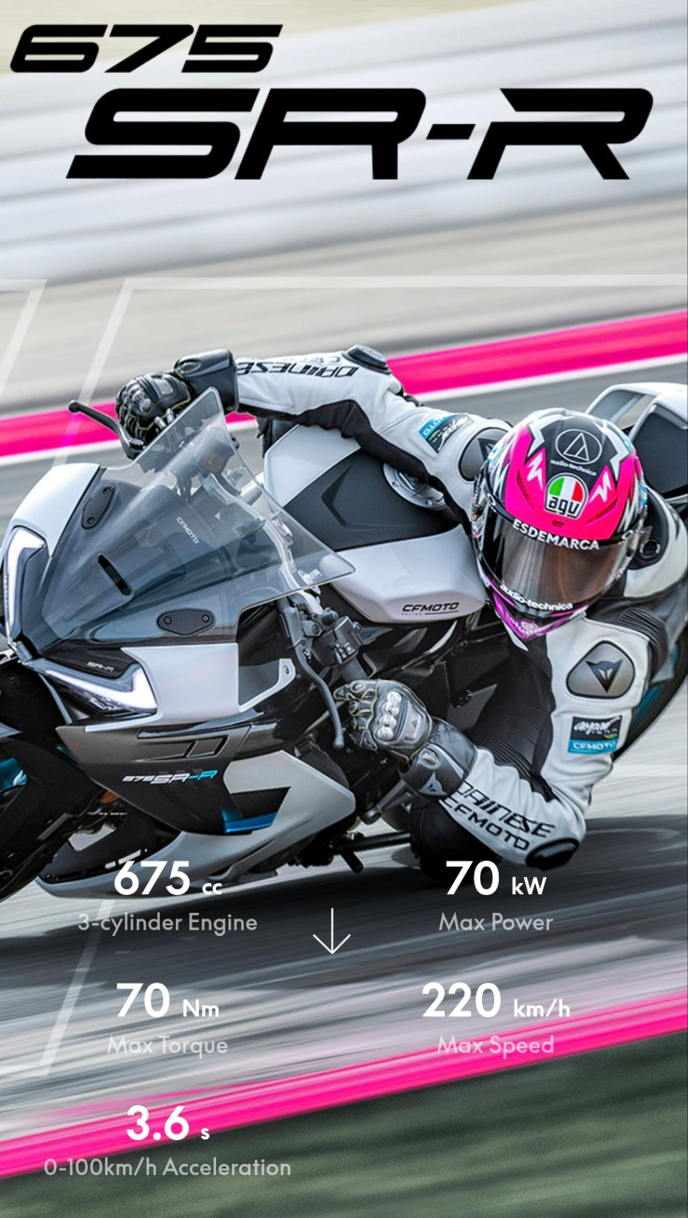 CFMOTO Mauritius 675SR | Sport motorcycle