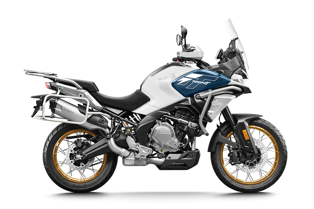 CFMOTO Mauritius 700MT motorcycle showcasing touring comfort and rugged adventure capabilities.